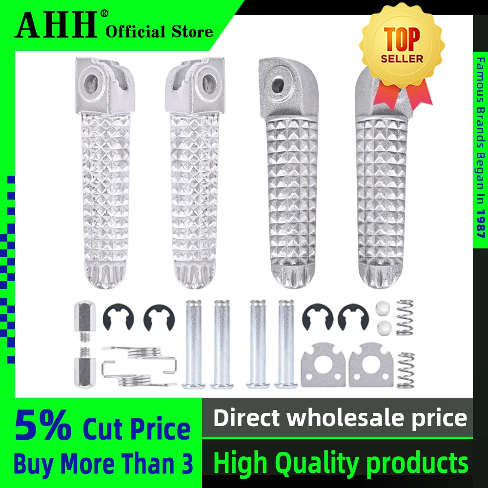 ААА 1 пара черный складной Подножки педаль Отдых передние и задние подножки для