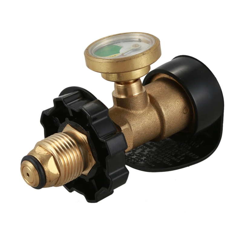 US overpressure and super flow leak detection automatically closes the propane tank pressure gauge cylinder adapter with protect |