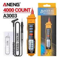 aneng a3003 digital multimeter acdc voltage pen type meter 4000 counts with non contact resistance capacitance hz tester tool