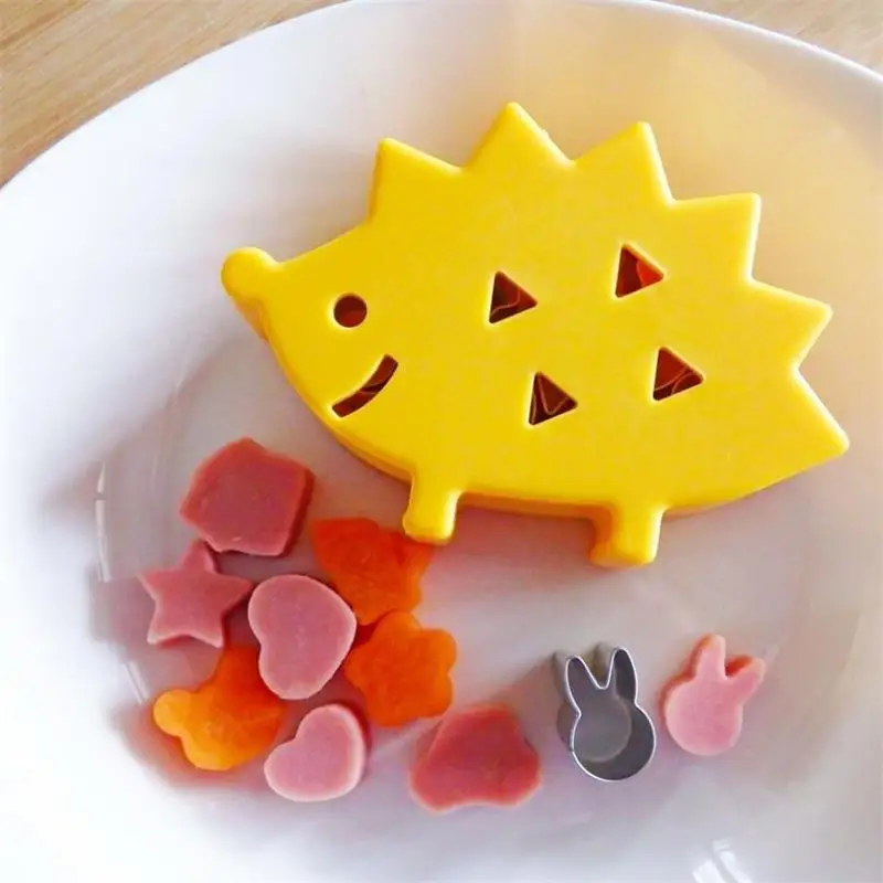 10 шт./компл. резак для фруктов коробка Ежик дизайн мини из нержавеющей стали