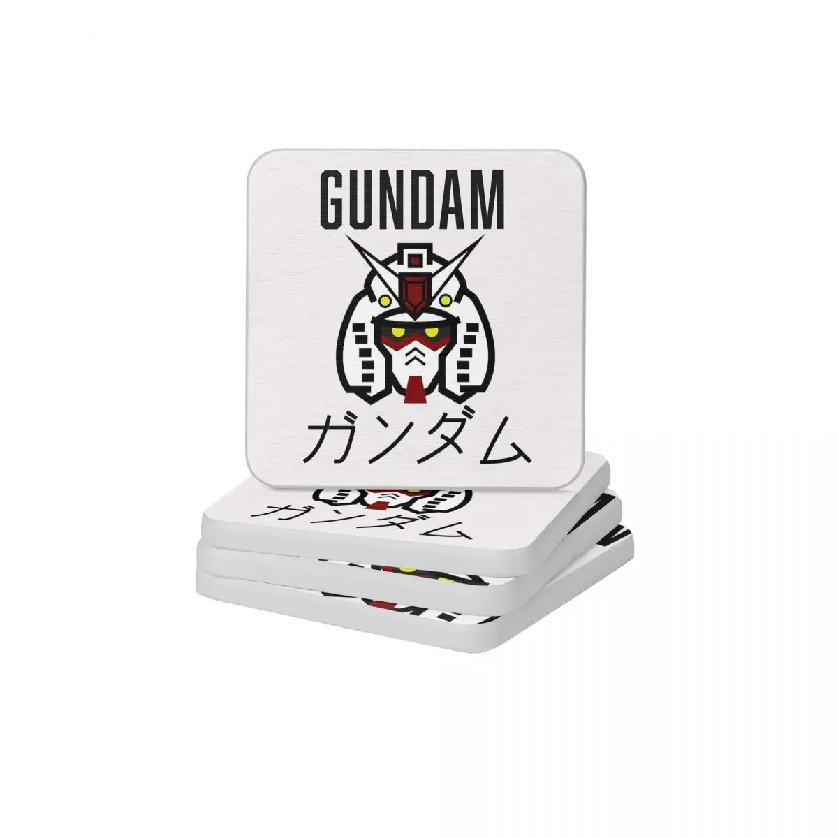 

Gundam RX-78-2 Icon Diatomite Square Round Coaster Resistant Water Cup Bonsai Mat Soap Toothbrush Pad 10x10cm