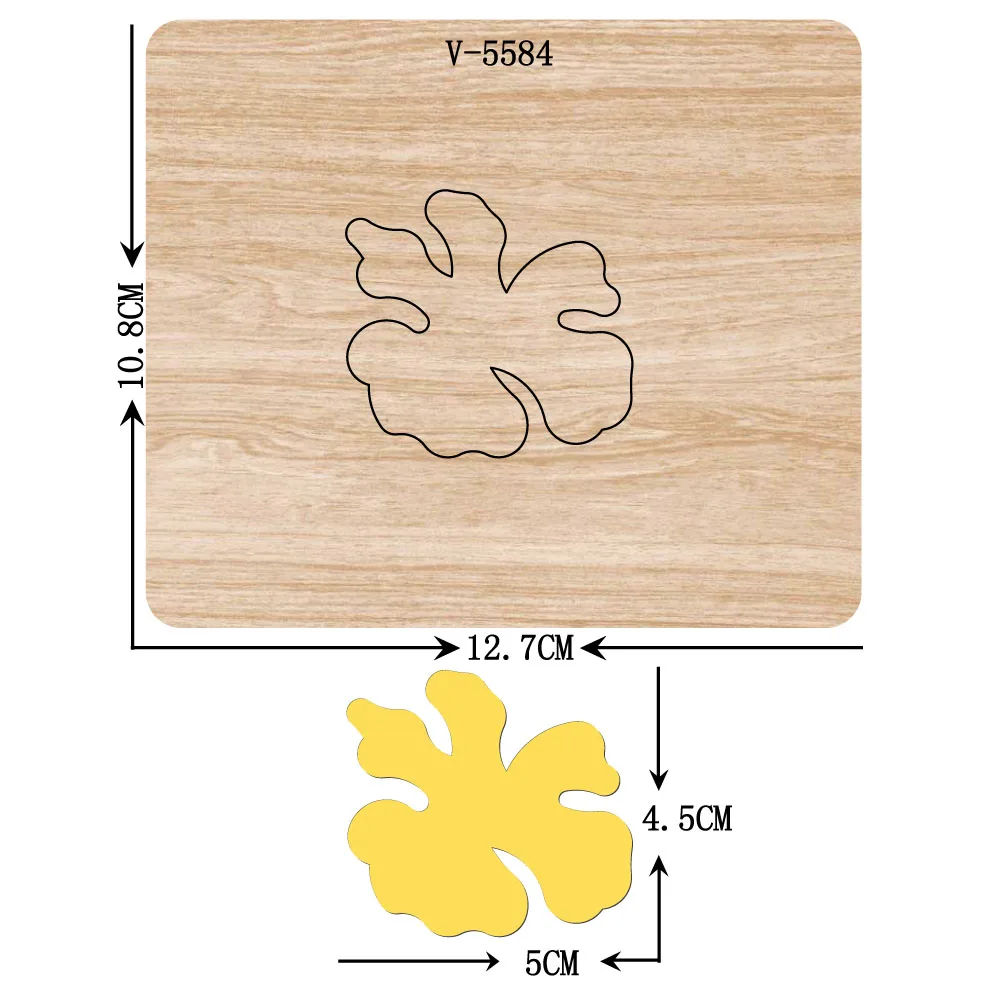 

New flowers wooden dies cutting dies for scrapbooking Multiple sizes V-5584
