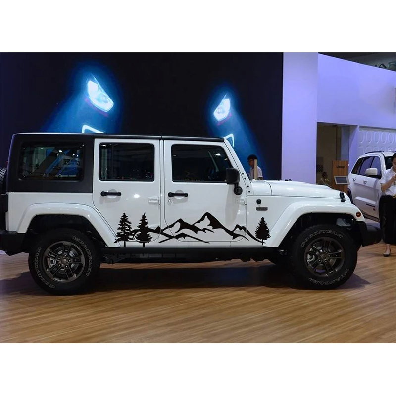 2 шт. виниловые автомобильные наклейки для Jeep wrangler|Наклейки на автомобиль| |