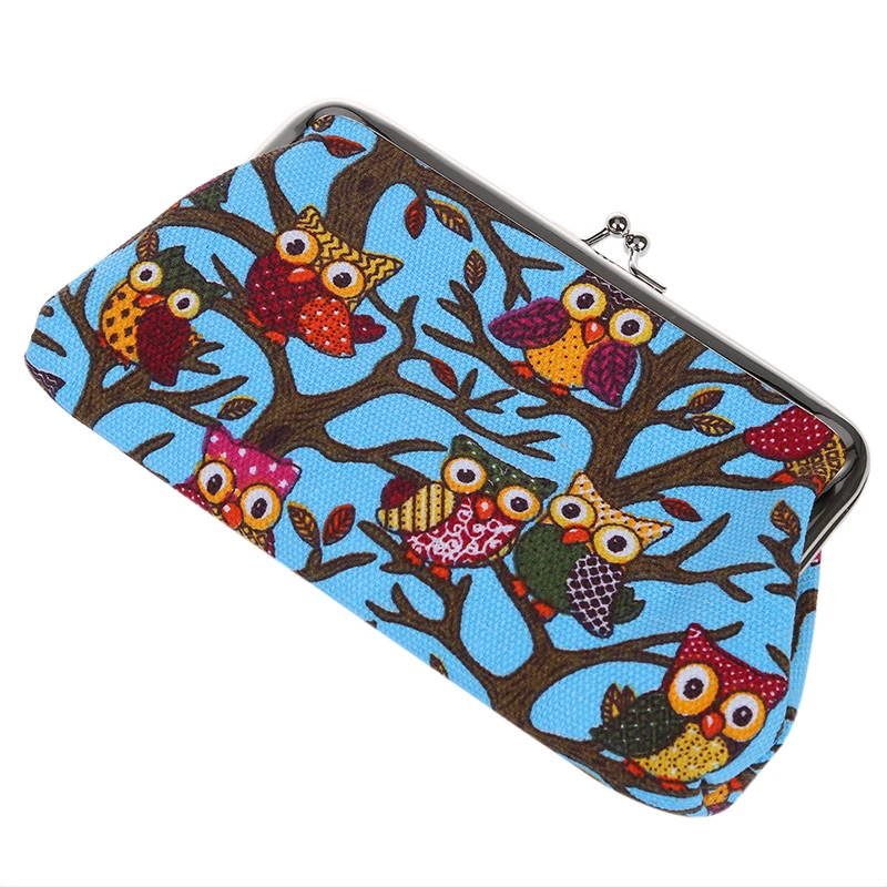 Cartoon Coin Purse Money Bag Wallet Owl Pattern | Багаж и сумки