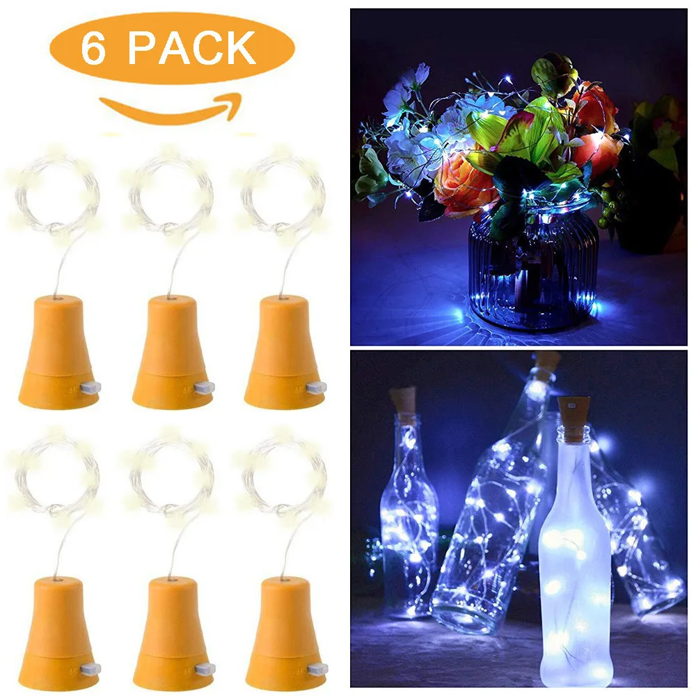 На солнечных батареях гирлянды светодиодные светильники в форме винных бутылок