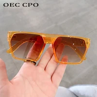 oec cpo punk square vintage sunglasses women men brand designer sun glasses female steampunk eyeglass uv400 shades o1311
