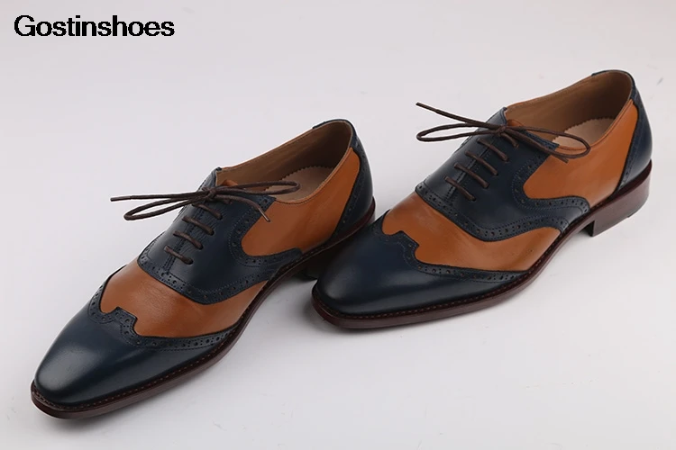 Мужские кожаные туфли на подошве из телячьей кожи|Туфли| |