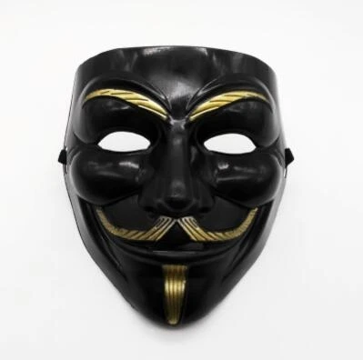 1 шт. горячая Распродажа белый/желтый/черный V для Vendetta Guy Fawkes маска анонимные