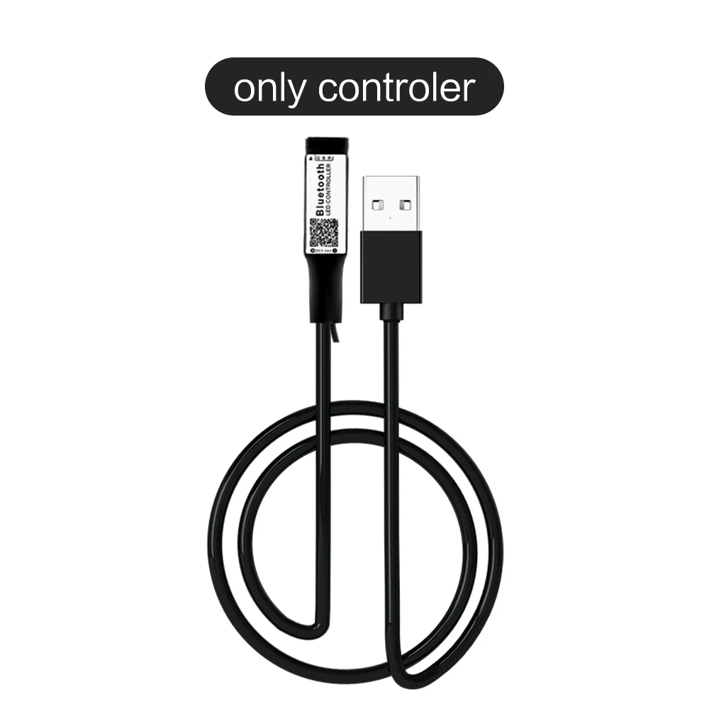 only controller USB RGB светодиодный светильник 5V Wifi RGB PC SMD 5050 5V RGB Wifi USB Светодиодная лента Wifi PC tv тыловая подсветка Bluetooth контроллер - Испускаемый цвет: only controller