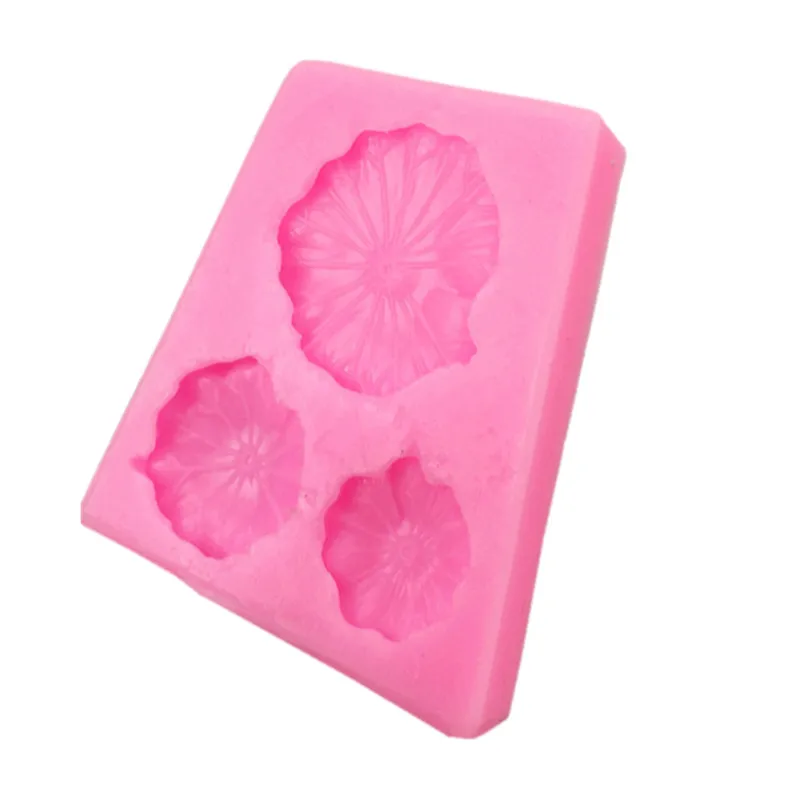 

3D lotus leaf silicone mold fudge chocolate cake decoration Tool kitchen cooking products biscuit clay mold