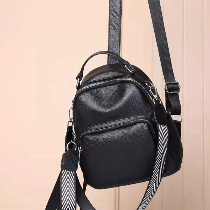 Genuine leather HandBags 2022 New Trend Fashion Backpack High Quality Casual All-Match lady backpack shoulder bag large capacity