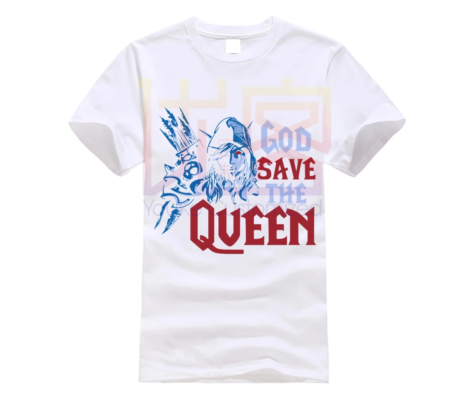2019 hot men shirt WORLD OF WARCRAFT SYLVANAS WINDRUNNER GOD SAVE THE QUEEN SHIRTS | Мужская одежда