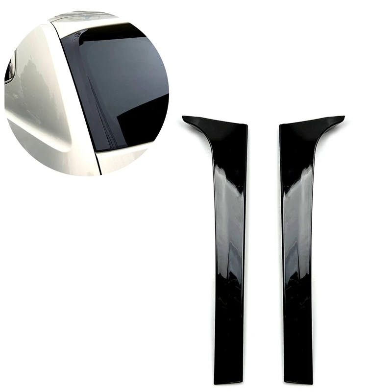 Задние боковые крылышки Стикеры для спойлера накладка глянцевый черный Volkswagen