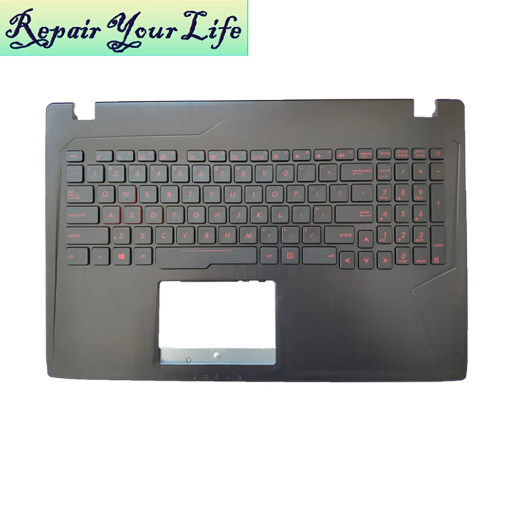 Клавиатура для ASUS GL553 GL553VD VW FX53VD английская V156362ES1 0KN1 0B3US11 0KNB0 6674US00 черная подсветка