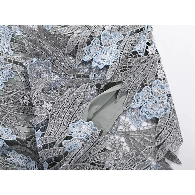 

XITAO Print Hollow Stright Out Casual Skirt Female Korea 2021 Summer New Arrival Personality Fashion Lace Sexy Skirt WMD0433