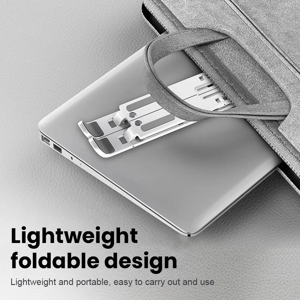 adjustable foldable laptop stand non slip desktop laptop holder notebook stand sfor notebook macbook pro air ipad pro dell hp free global shipping