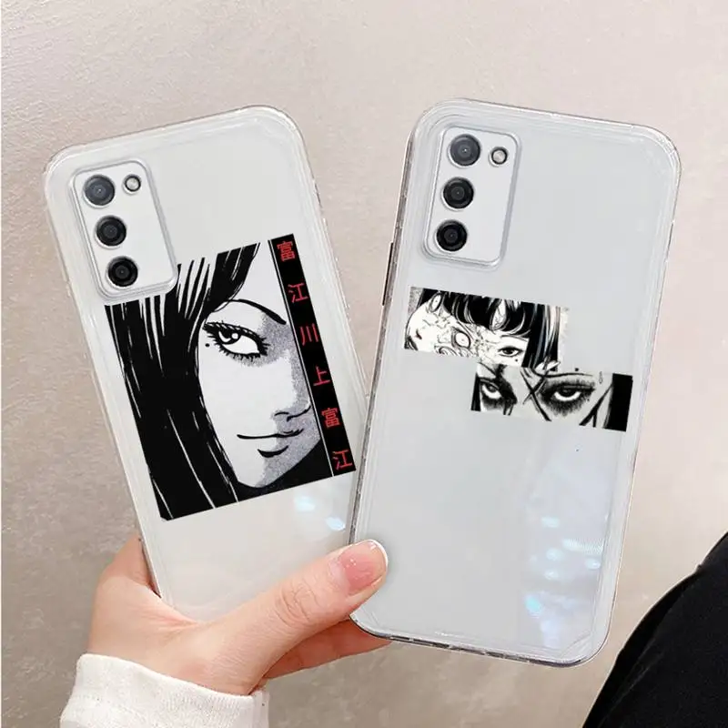 

Junji Ito Japanese Manga Horror Phone Case Transparent For OPPO R RENO 9 11 17 3 4 S PLUS PRO 15X k7