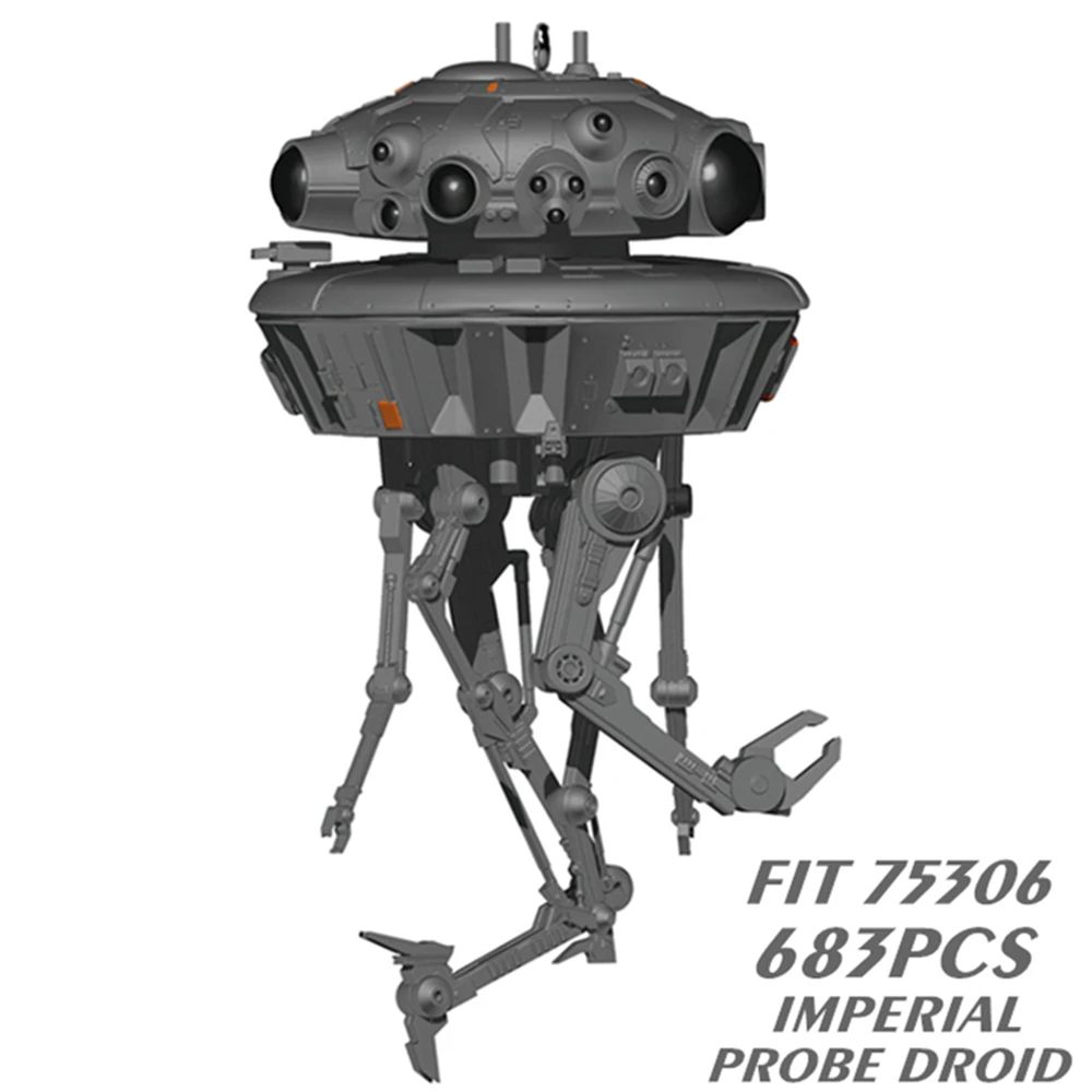 

New 683PCS IMPERIAL VIPER PROBE DROID Star Space Wars Detector Building Block Bricks Kid Toy Gift