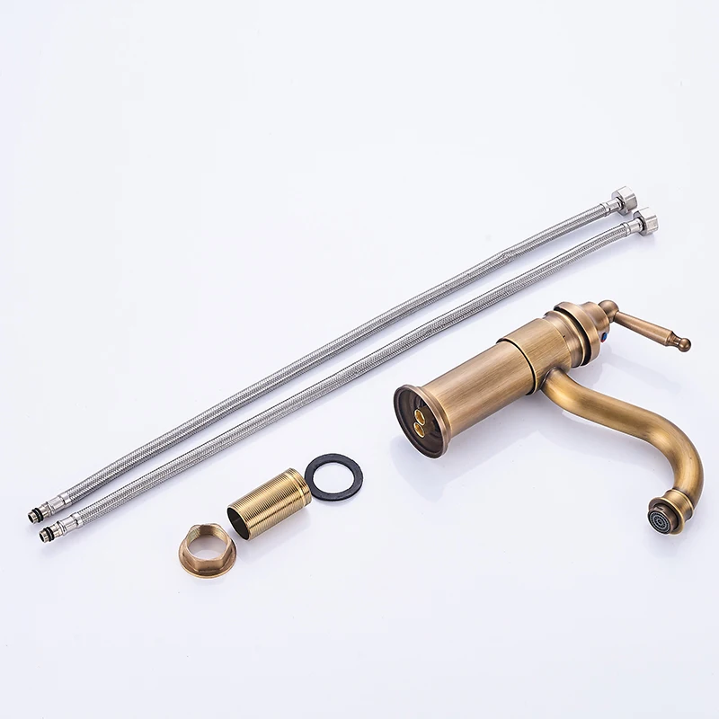 Черный латунный Смеситель для раковины в ванную комнату смесители монтируемый