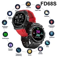 fd68s full touch screen smart watch bluetooth call bracelet heart rate monitor ip67 waterproof blood pressure smartwatch