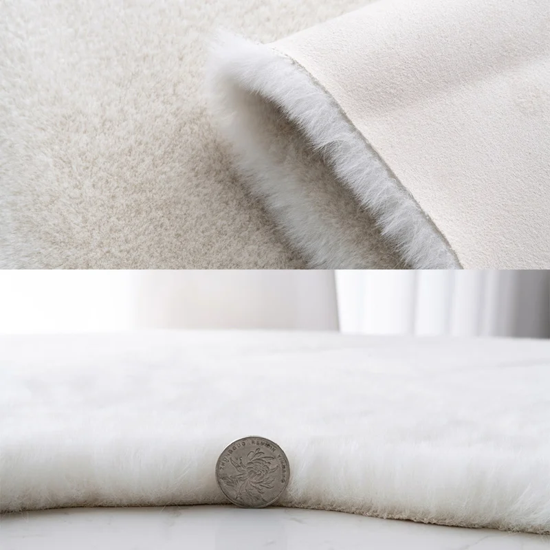 Меховой ковер для спальни гостиной Современный Мягкий Пушистый Плюшевый