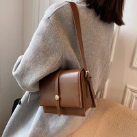 vintage crossbody bags for women luxury designer brand autumn winter leather high quality square shoulder bag purse