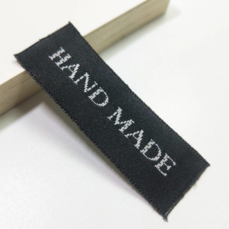 100 шт красный хлопковые тканые бирки ручной работы с буквенным рисунком Шлепанцы