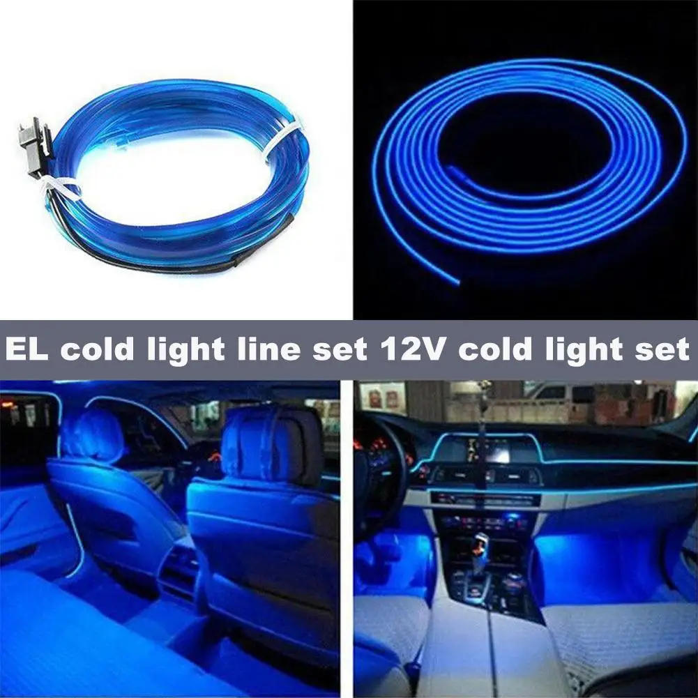 

LED Atmosphere Lamp Car Interior Electro-induced Luminous Atmosphere Driver Car Belt Decorative Wire Cold Guide Light Lamp K1U5