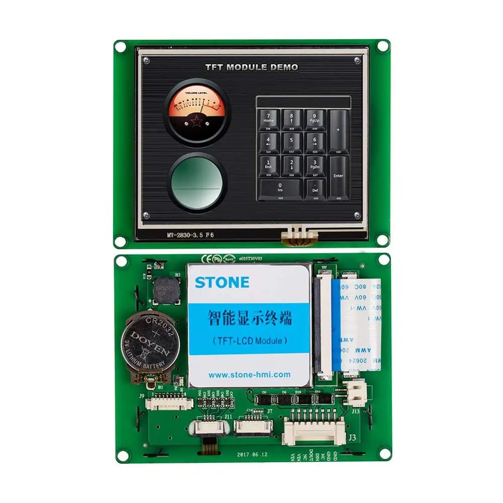 STONE 3.5 Inch HMI Programmable Embedded Touch Screen with Software+Program  Support Any Microcontroller