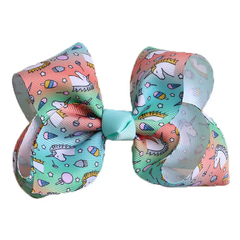 Тюрбан заколка для волос малышей Детская повязка на голову с единорогом