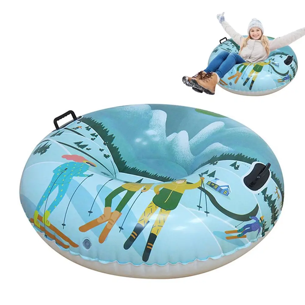 

Iatable Snow Sled Super Heavy Duty Snow Tube Thick Material Winter Outdoor Sledding Giant Snow Toys For Winter Sport Fun