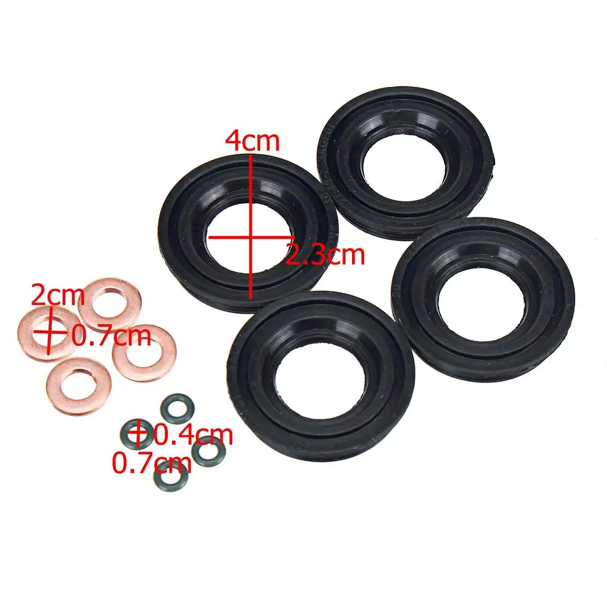 Уплотнение топливной форсунки автомобиля + шайба O RING для FORD TRANSIT MK7 2 4 3 TDCI