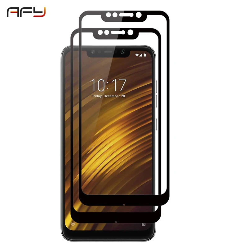AFY полное покрытие закаленное стекло для Xiaomi Pocophone F1 защита экрана Защитное