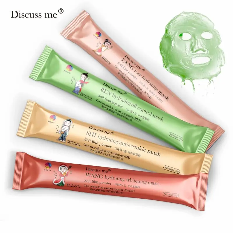 

Dropship 6Pcs/Box Discuss Me Four Beauties In China SPA Collagen Rose Soft Mask Powder Anti Aging&Wrinkle Moisturizing Mask