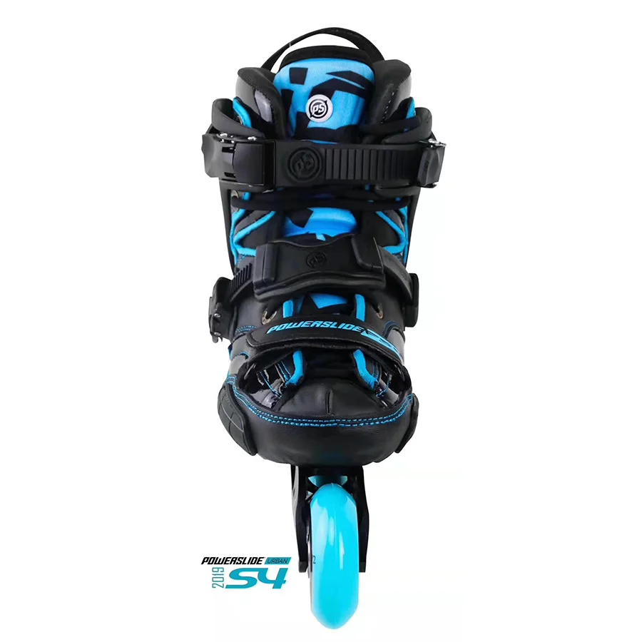 Черный золотой POWERSLIDE S4 профессиональные слалом коньки для взрослых роликовые коньки обувь скольжения коньки