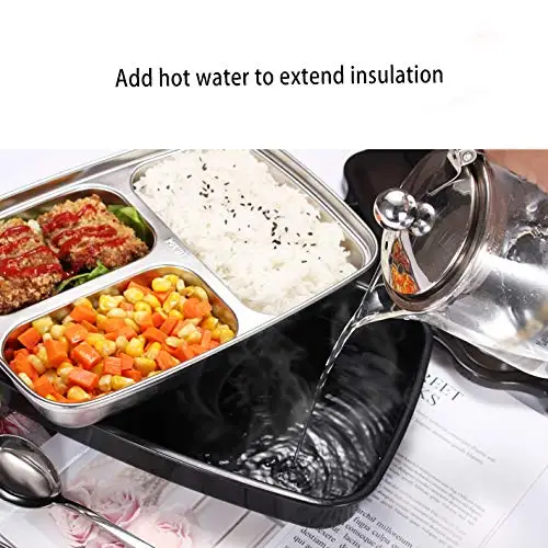 Ланч бокс 2 слоя 304 из нержавеющей стали термо Бенто пищевой контейнер офисный