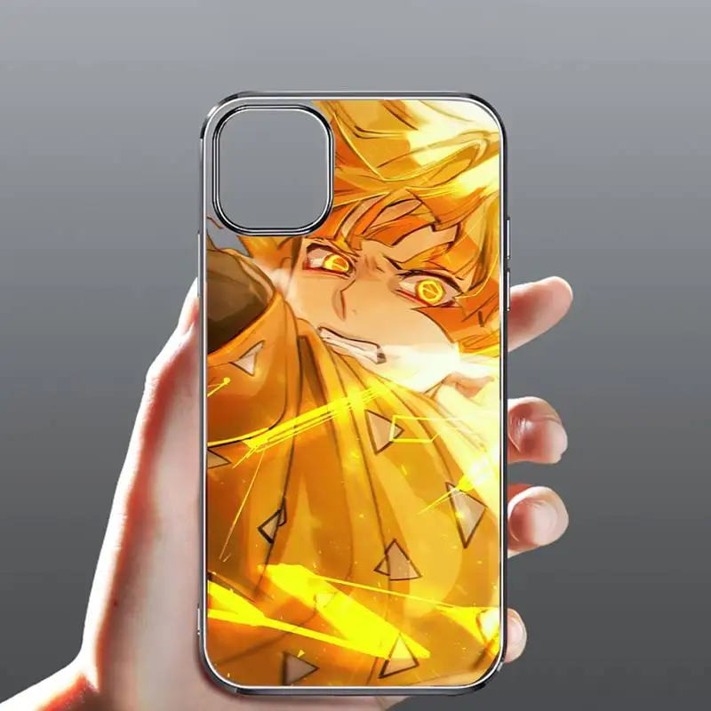 

Anime Demon Slayer Comics Phone Case Transparent for iPhone Samsung 11 12 6 7 8 9 30 Pro X Max XR Plus lite