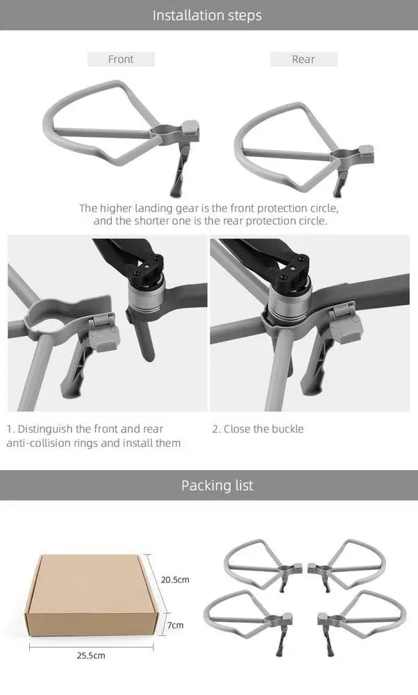 

Anti-collision Ring Abs Coil Propeller Blade Protection Ring Accessories For Yu Mavic 2