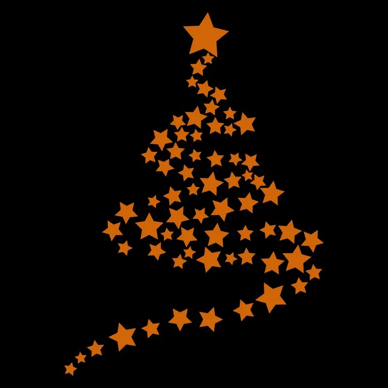 Светящиеся звезды детская комната стена Рождественское украшение мебель