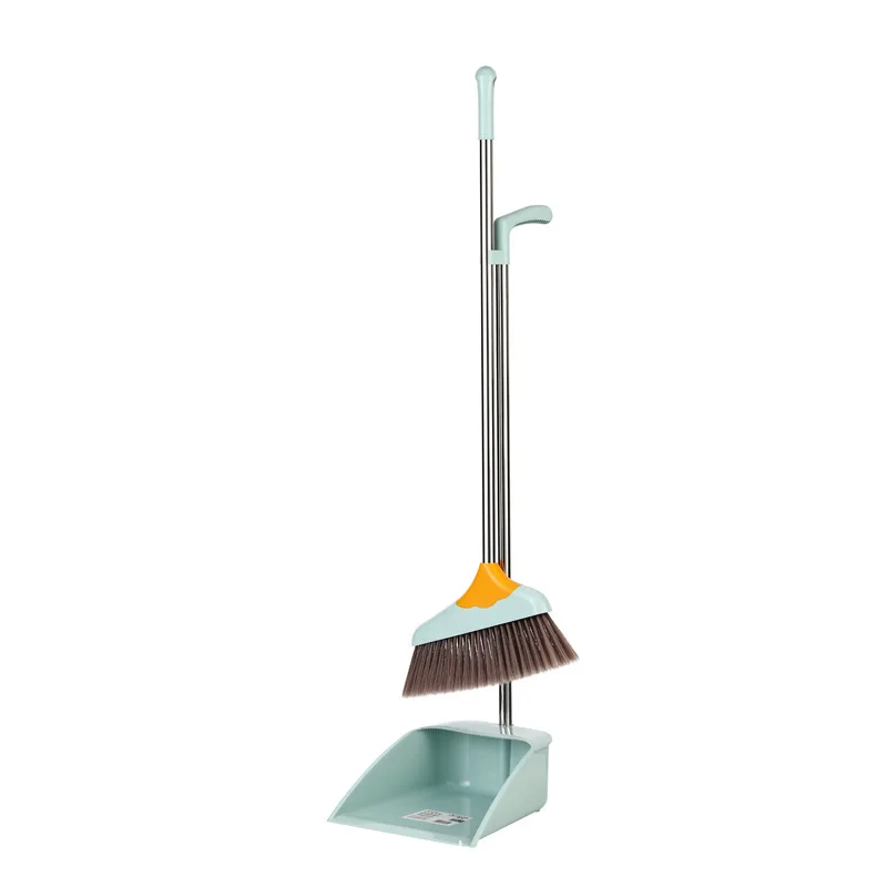 

Five rows of hair-proof wind-proof broom set combination home plastic soft-haired stainless steel broom bump set