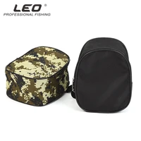 leo fishing reel storage bag portable black army green camouflage outdoor protective case pouch fishing outdoor accessories bag
