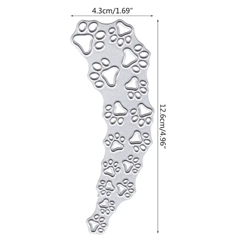 Симпатичные След металлический Трафаретный вырубной штамп трафарет для