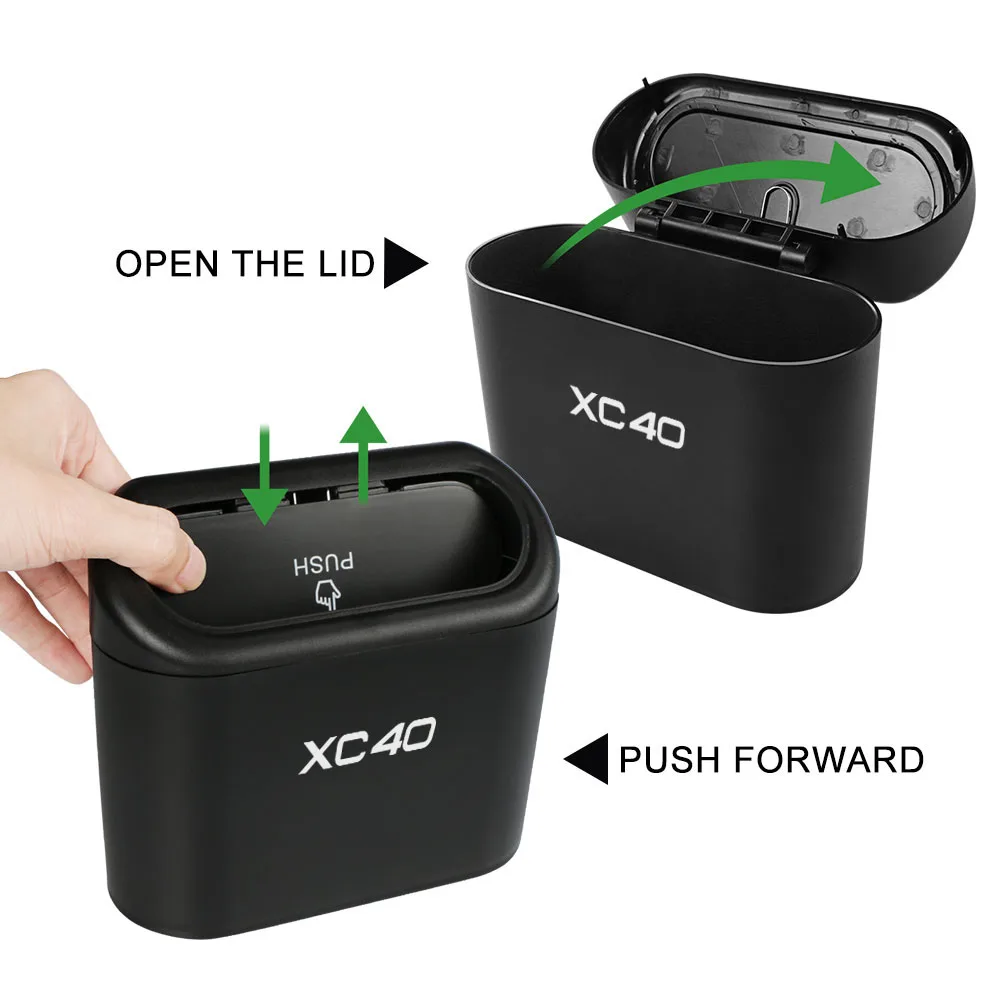 Car Hanging Garbage Storage Box For Volvo XC90 XC60 C30 T6 S60 C70 XC40 V40 XC70 V70 V60 V50 S80 S40 AWD V90 S90 Accessories | Автомобили