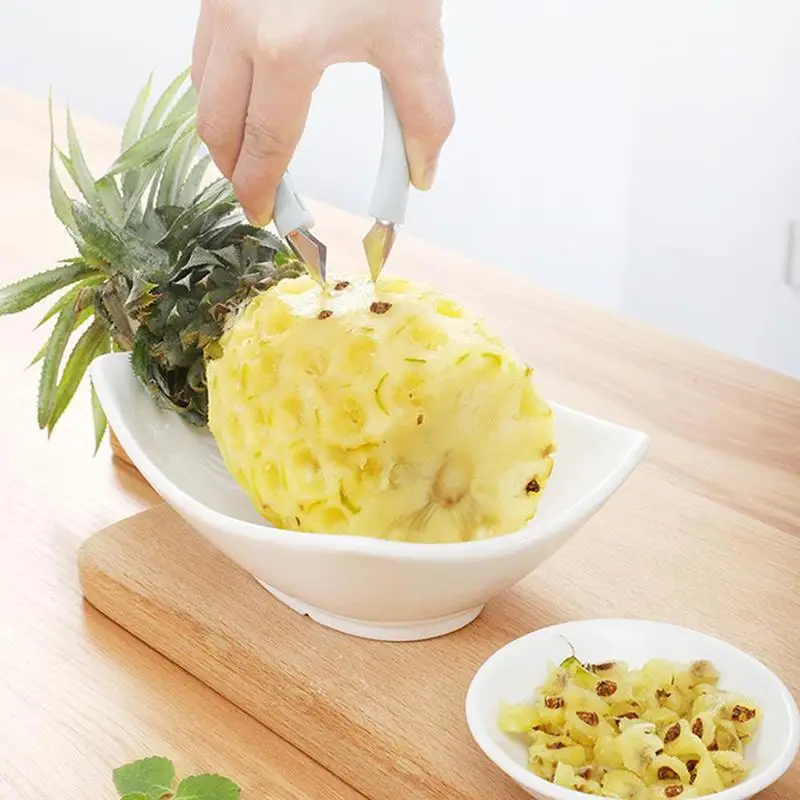 1 шт. креативная Овощечистка для глаз из ананаса стальная практичное