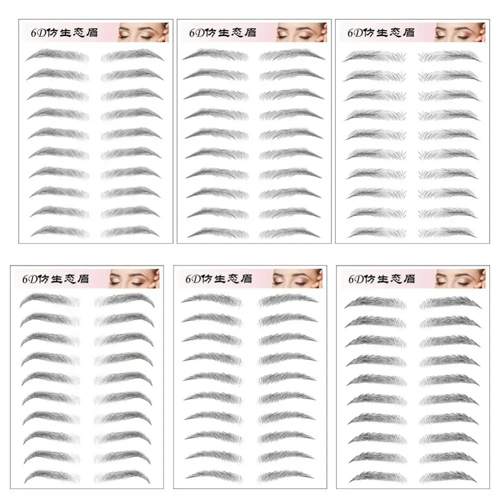 6D волосы как брови макияж водостойкая тату-наклейка для бровей стойкая