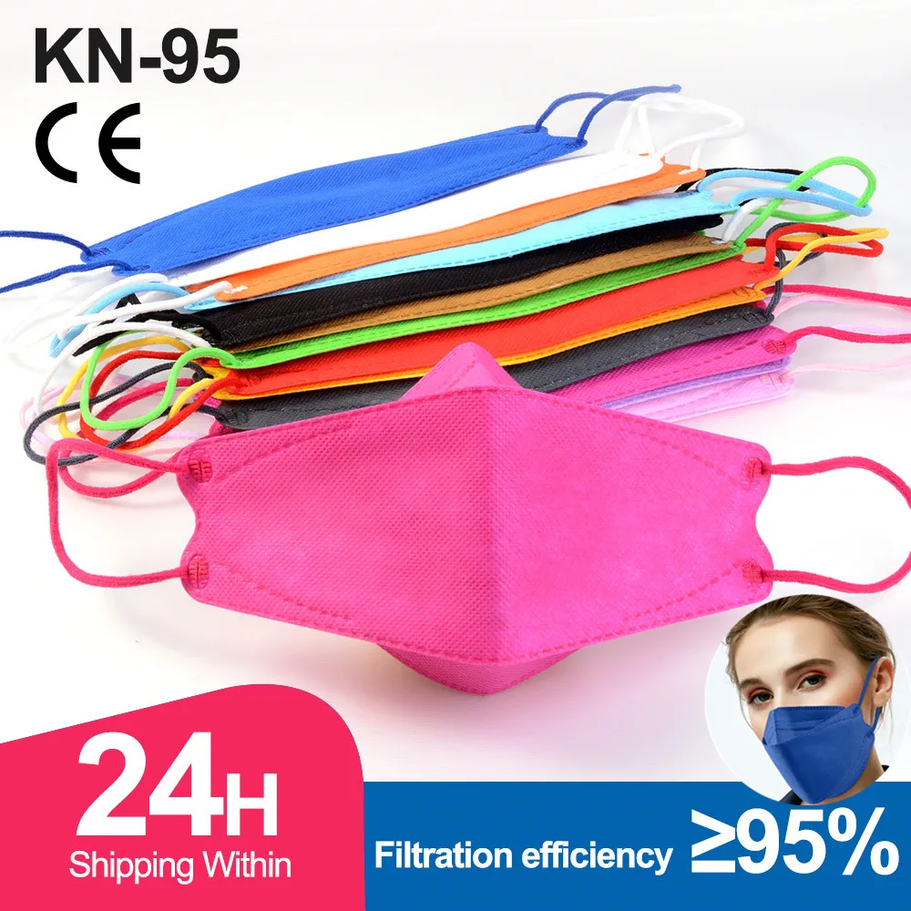 Цветная маска FFP2 KN95 черная респираторная CE KN95MASK FPP2 для взрослых FFP3 Red Mascarillas ffp2re с