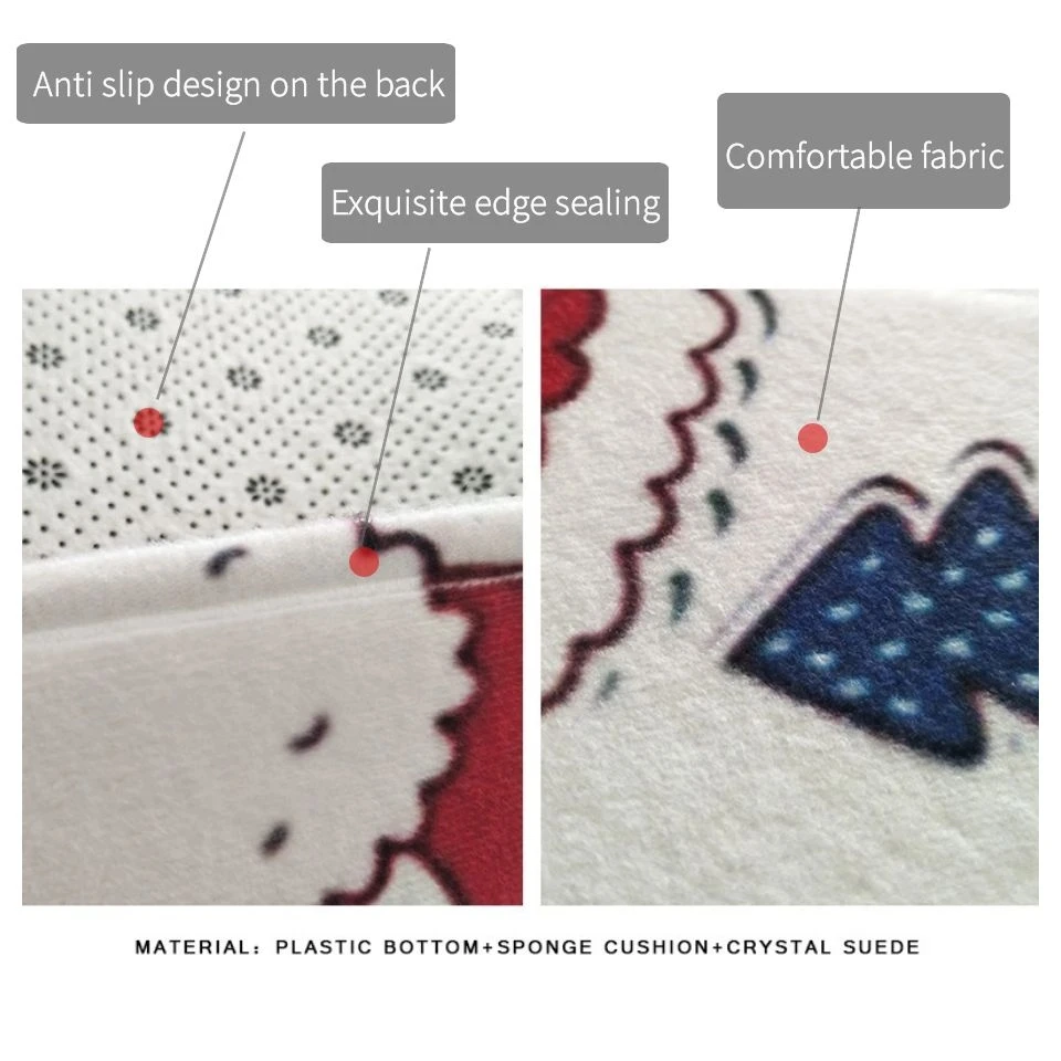 

Nordic Style Leave Flower Print Floor Mats For Living Room Sponge Material Carpet For Kids Room Girl Bedside Rug Washable