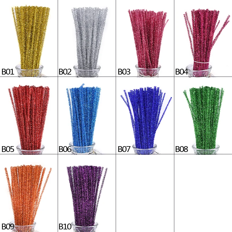 100 шт./лот плюшевые палочки многоцветные для рукоделия ручная работа палочка