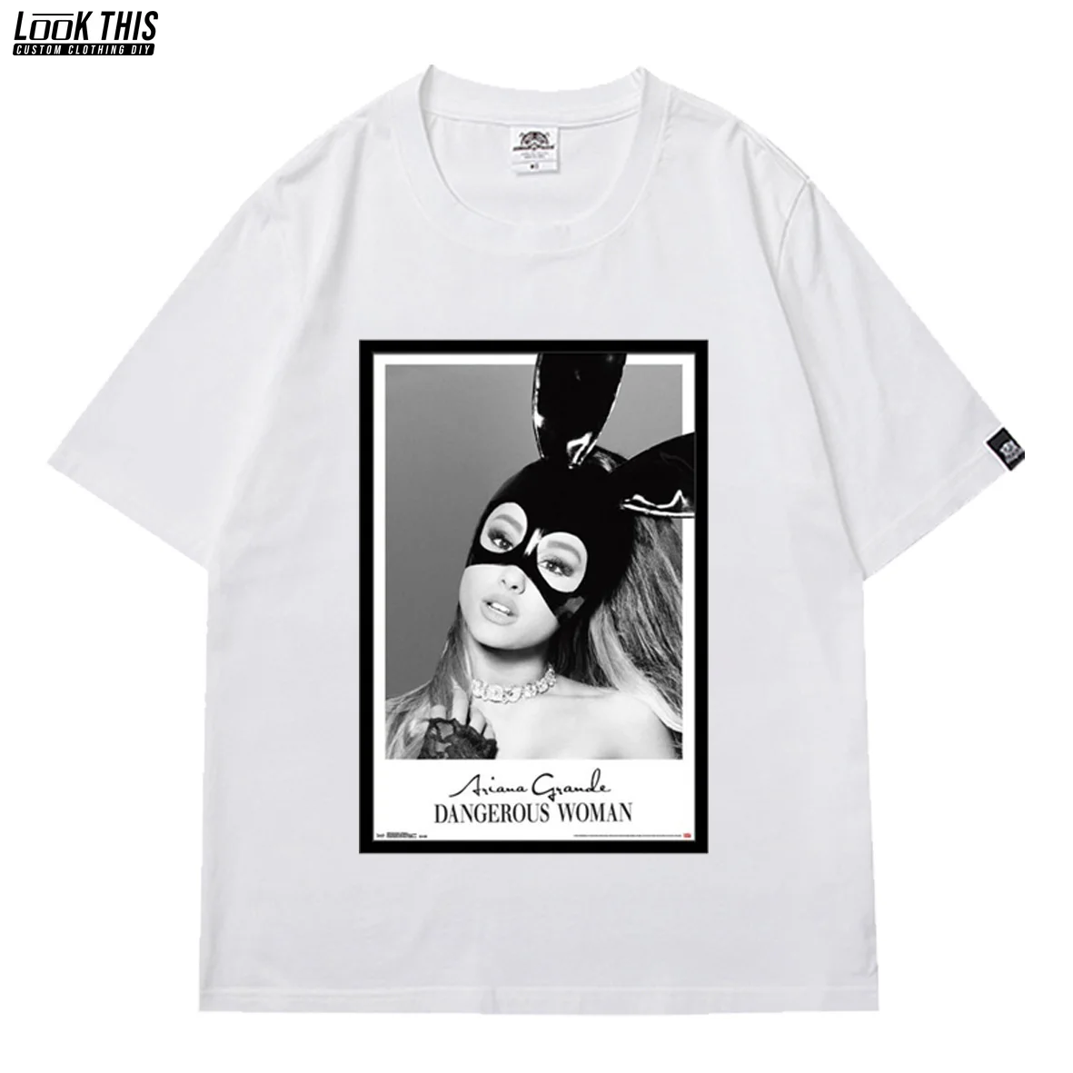 

Ariana Grande creative printing design T-Shirt oversized unisex TShirt cool street style spring and summer short-sleeved T-Shirt