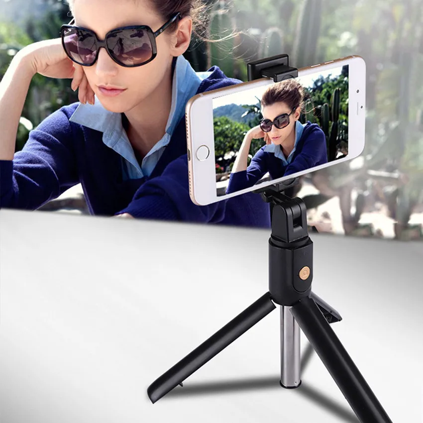 Беспроводная Bluetooth селфи-палка складной мини-штатив расширяемый монопод с